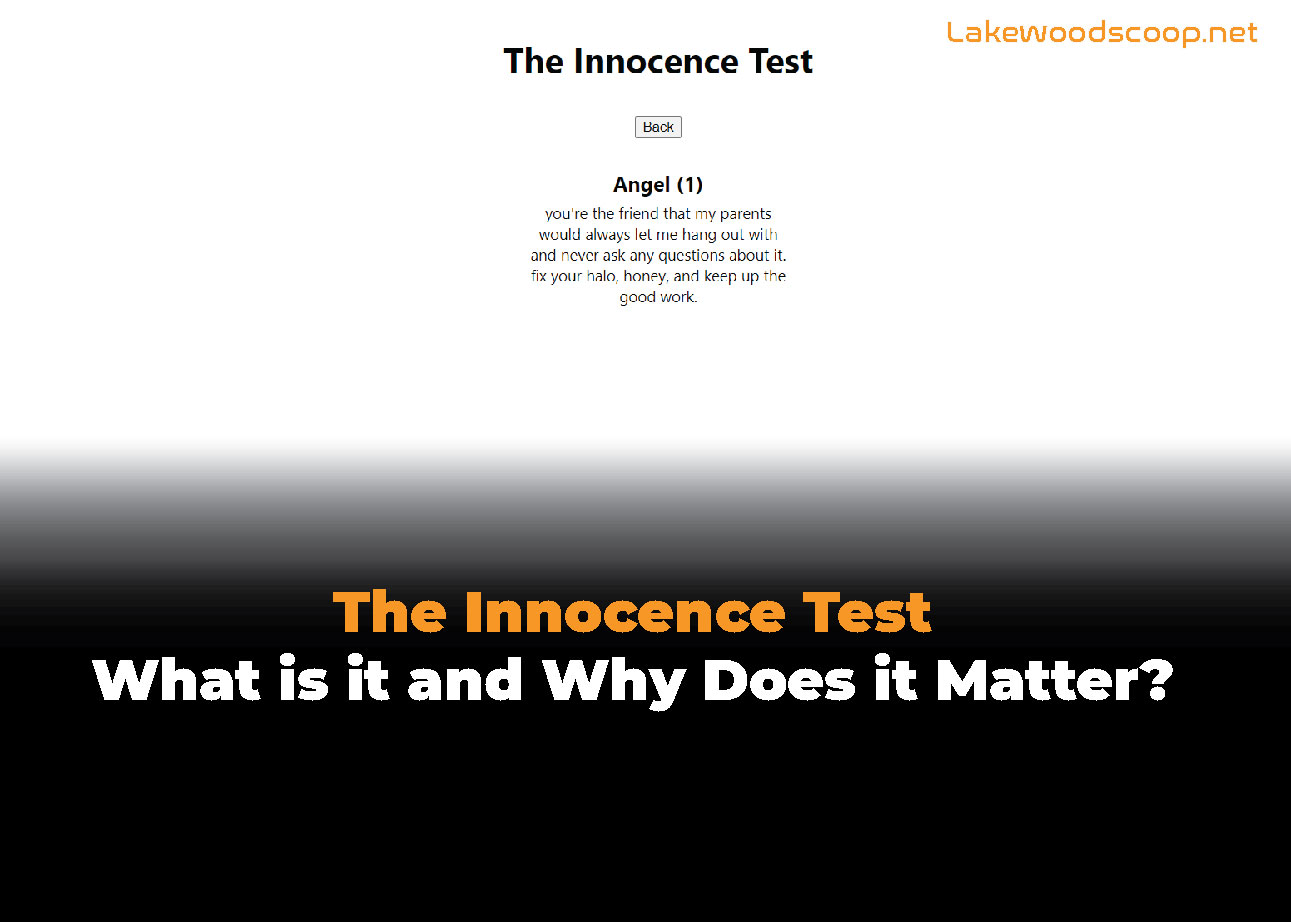 The Innocence Test
